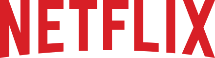 Netflix logo, a catalog available on demand